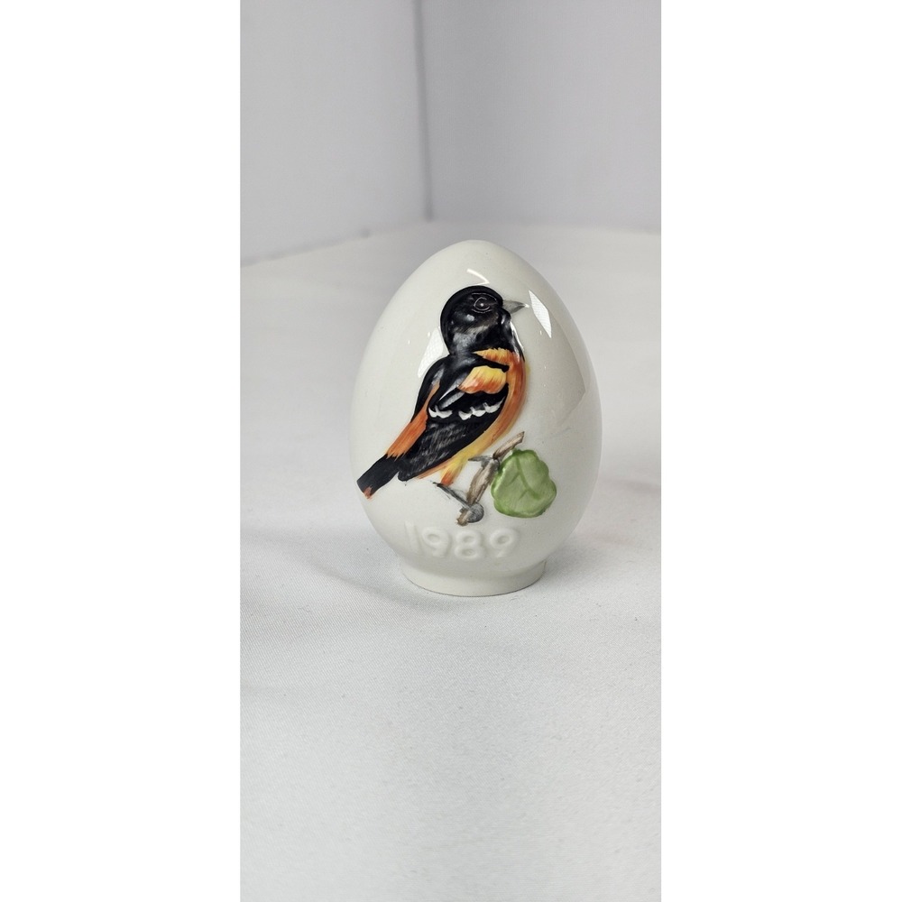 Goebel‎ Bird Easter Egg 12th Edition 1989 Oriole W Germany Porcelain Vintage